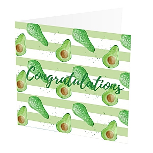 Congratulations Card Avocado