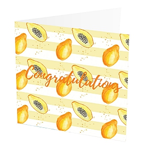 Congratulations Card Papaya