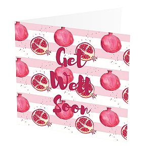 Get Well Soon Card Pomegranate