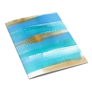 Blue Brushstroke Notebook