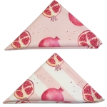 Pomegranate stripe napkin