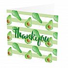 Thank You Card Avocado