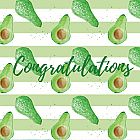 Congratulations Card Avocado