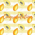 Congratulations Card Papaya