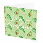 Happy Birthday Card Avocado